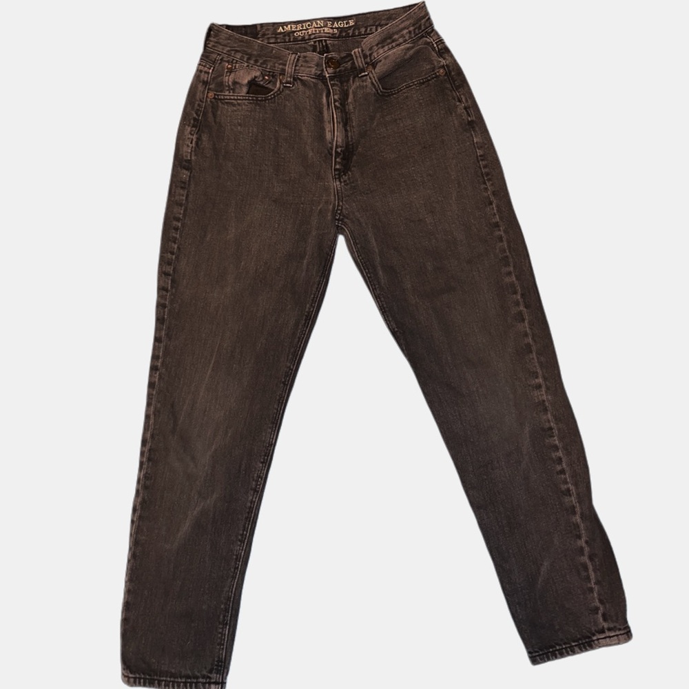 Black American eagle high-rise jeans